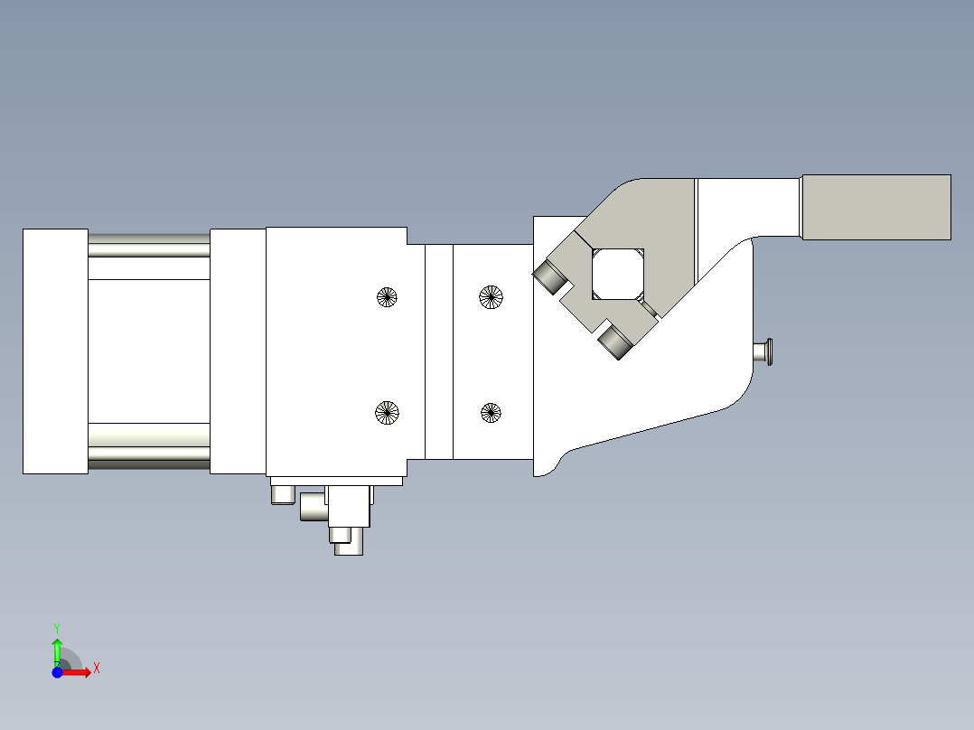 德克斯TUNKERS气缸数模V2 63.1 T12 A12 5~44_GRAD前视图