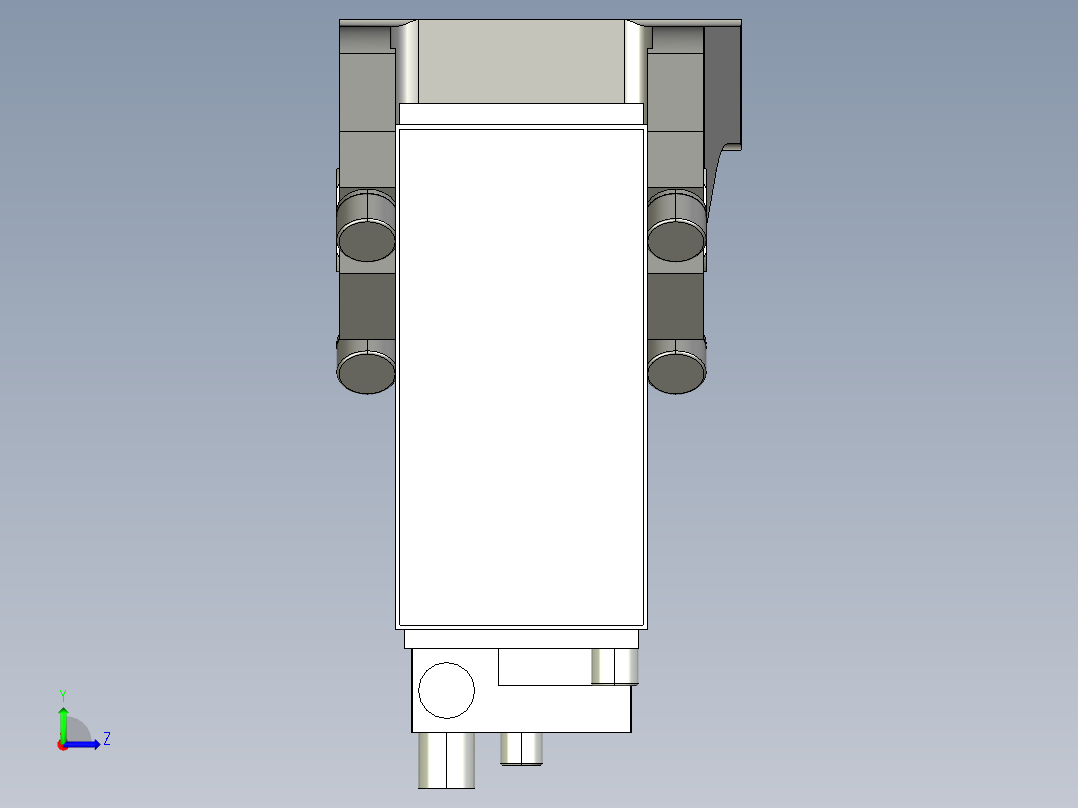 德克斯TUNKERS气缸数模V2 63.1 T12 A12 5~44_GRAD左视图