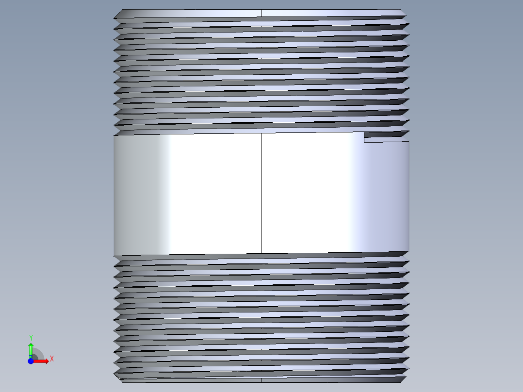 聚氯乙烯配件33-Sch80_Nipple_MPTxMPT_861-253_2in x 3in前视图