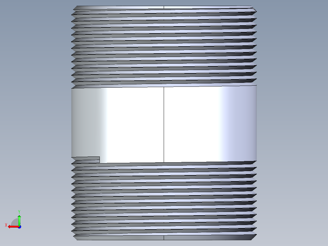 聚氯乙烯配件33-Sch80_Nipple_MPTxMPT_861-253_2in x 3in后视图