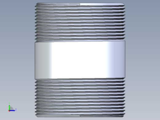 聚氯乙烯配件33-Sch80_Nipple_MPTxMPT_861-253_2in x 3in左视缩略图