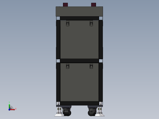 3c产品tray盘循环供料收料设备SW模型前视缩略图