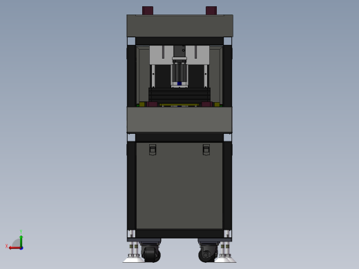 3c产品tray盘循环供料收料设备SW模型后视缩略图