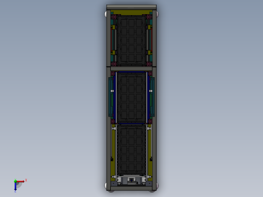 3c产品tray盘循环供料收料设备SW模型俯视缩略图