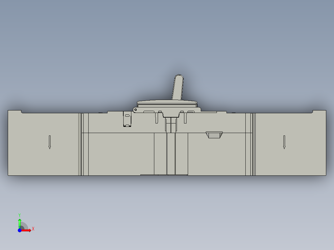 断路器GM8-400-4P短飞弧前视图
