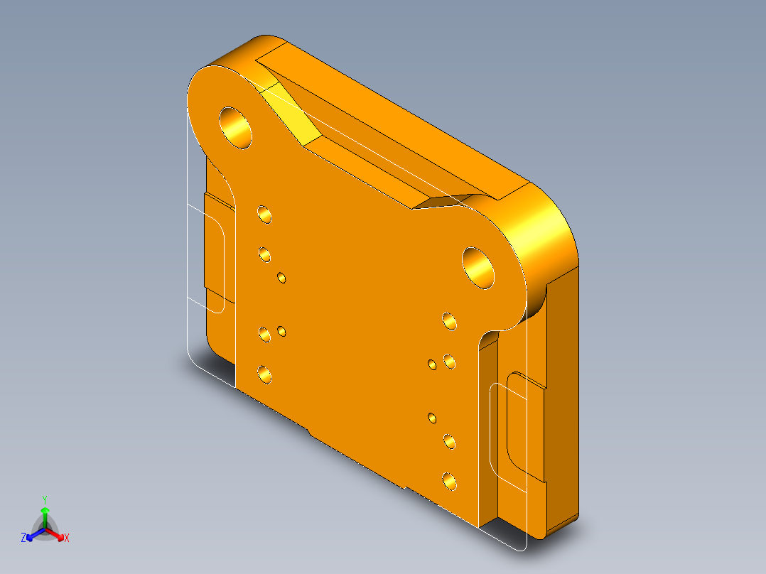 对讲机接口板冲压模具（CAD图+UG图）正等轴测图