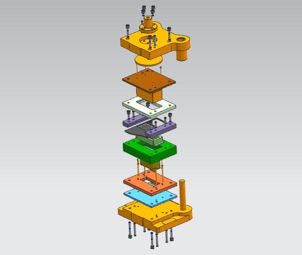 对讲机接口板冲压模具（CAD图+UG图）