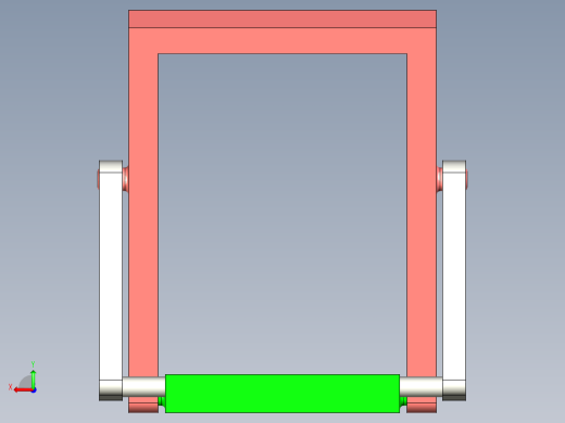 可折叠手机支架设计三维后视缩略图