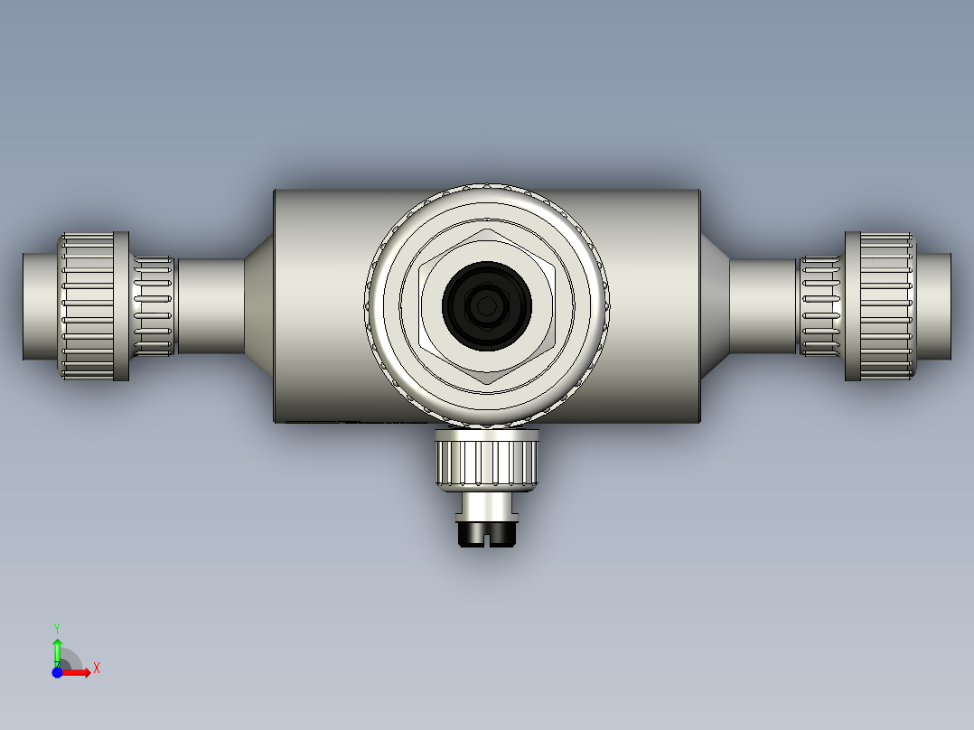 通用流量组件40mm前视图