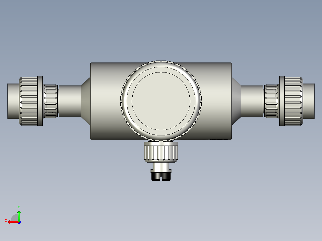 通用流量组件40mm后视图