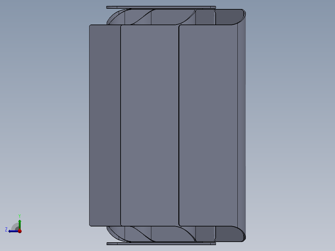 CD1568 ITX电脑机箱设计右视图