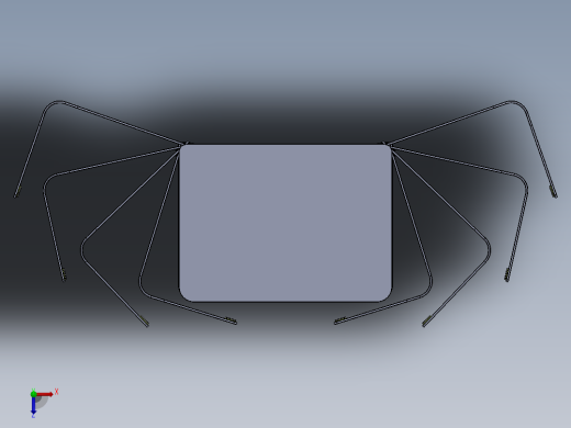 CD1568 ITX电脑机箱设计俯视缩略图
