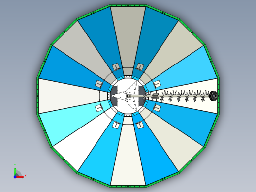 木片切屑筒仓底部卸料系统前视缩略图