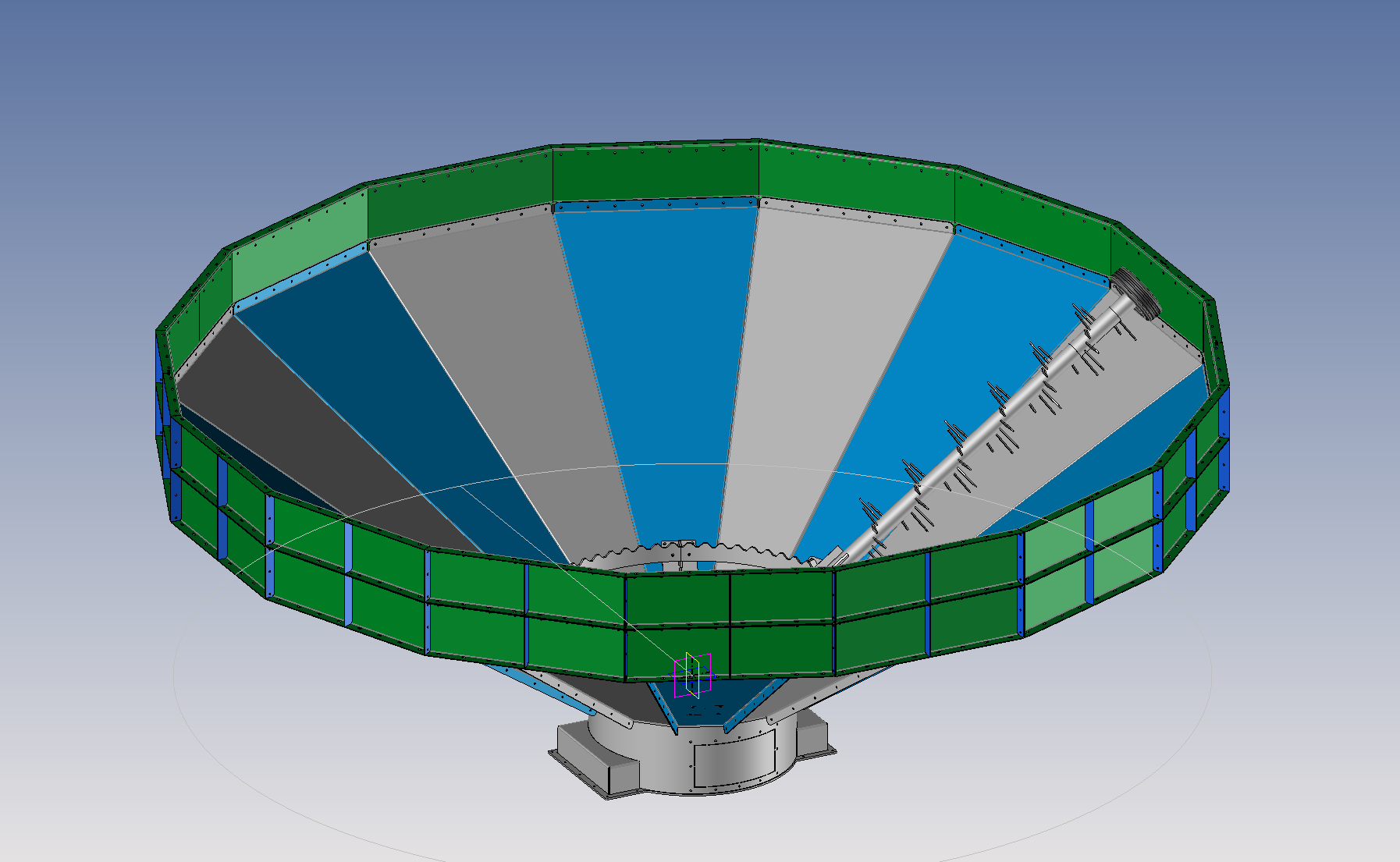 木片切屑筒仓底部卸料系统