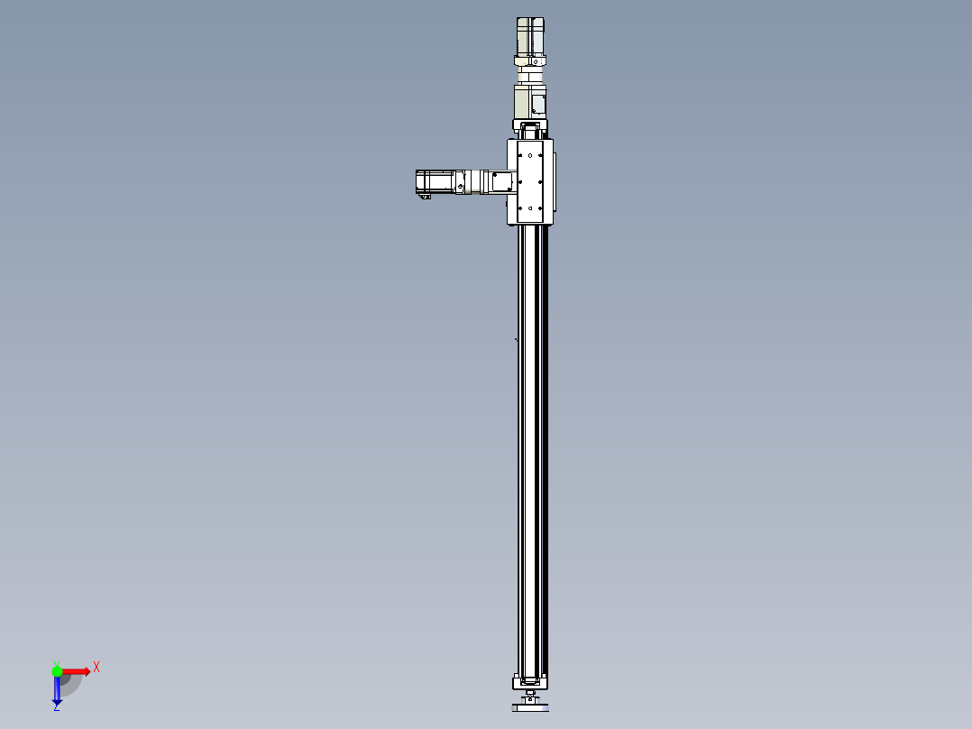 威洛博直线电机模组EB6ZR-L140-S1080-LZ575K-Z575K-MS3俯视图