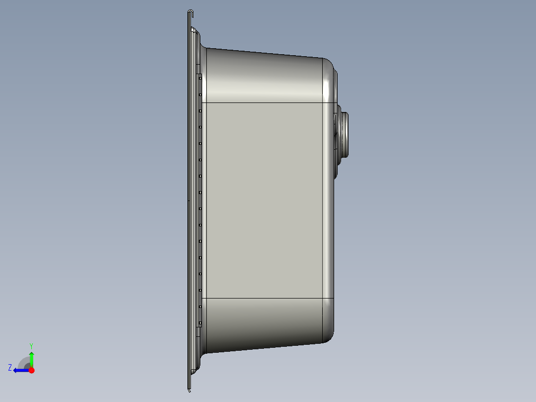 水槽、不锈钢水槽(60)右视图