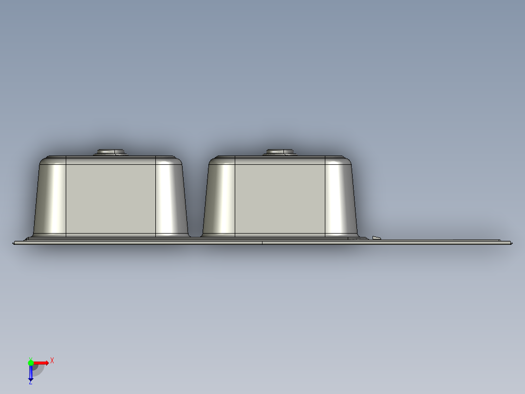 水槽、不锈钢水槽(60)俯视图