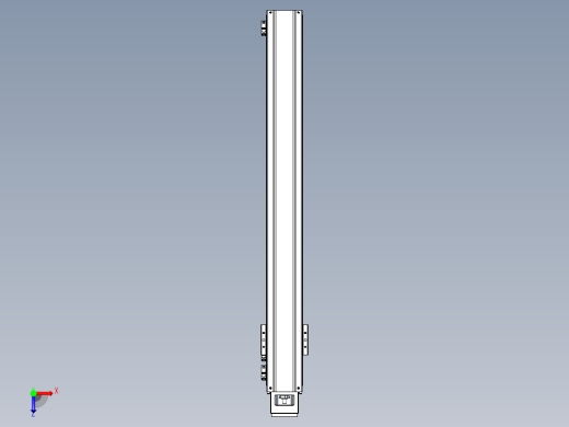 TPA-KNR-130E-2525C-L1150A1-M-H75-N3线性模块铝制底座俯视缩略图