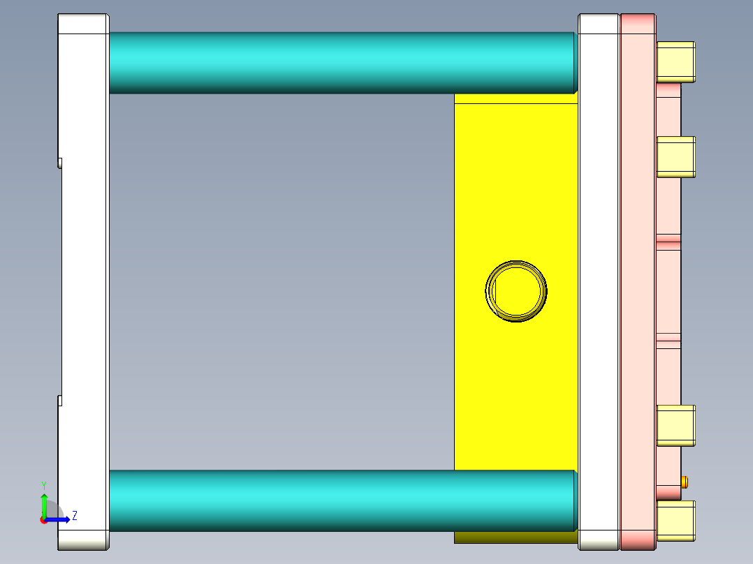 T305-CNC8笔记本CNC工装夹具三维模型-0621左视图