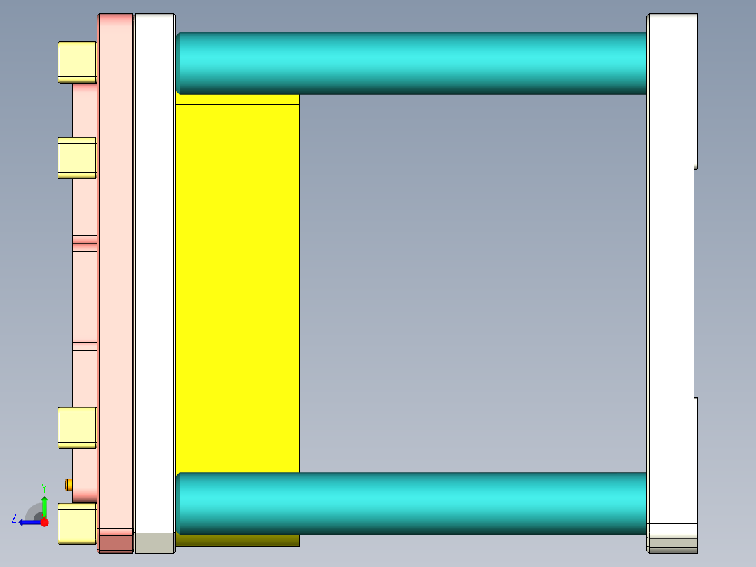 T305-CNC8笔记本CNC工装夹具三维模型-0621右视图