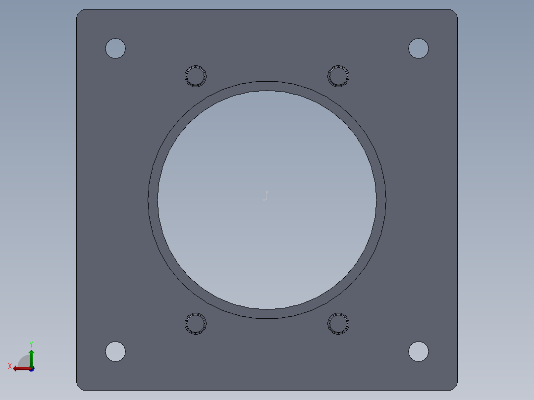TPA-KSR86-F4 （松下750W）.step线性模块铝制底座后视图