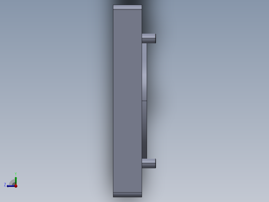 TPA-KSR86-F4 （松下750W）.step线性模块铝制底座右视图