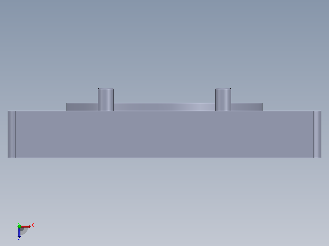 TPA-KSR86-F4 （松下750W）.step线性模块铝制底座俯视图