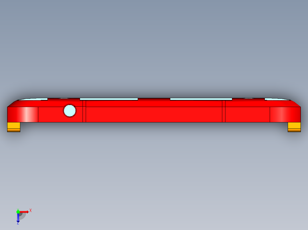 R3-笔记本CNC工装夹具三维模型CNC3俯视图