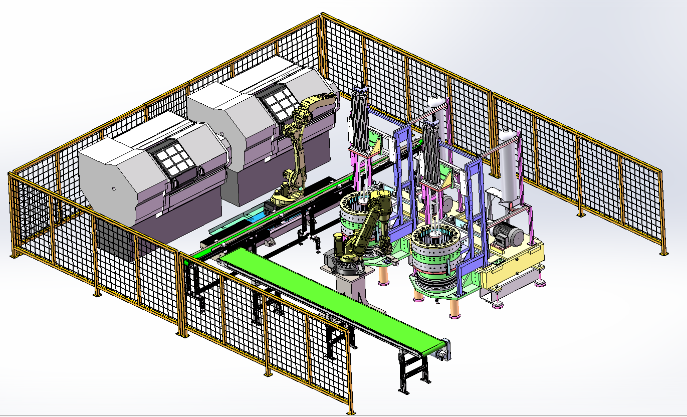 电机轴加工装配线sw20