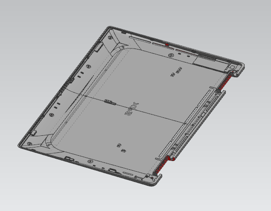 笔记本D壳孔位置度检具模型三维+CAD
