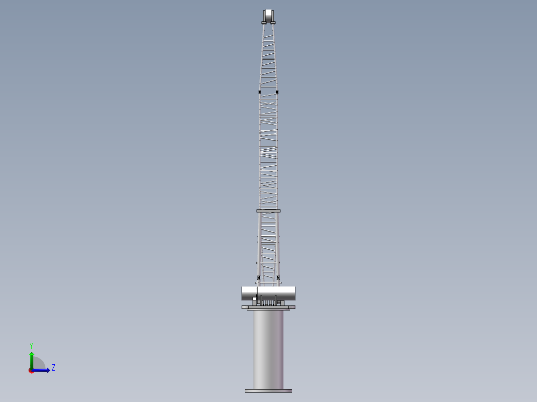 海洋起重机左视图