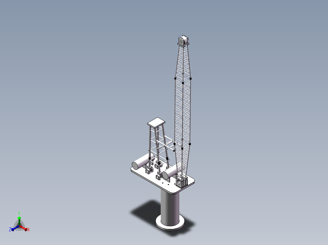 海洋起重机正等轴测图