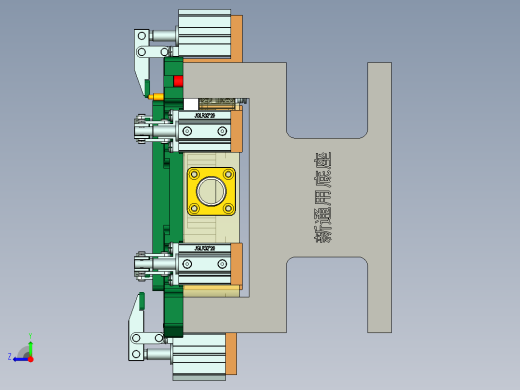 B9450-A-笔记本CNC工装夹具三维模型CNC3精铣内腔-210622右视缩略图
