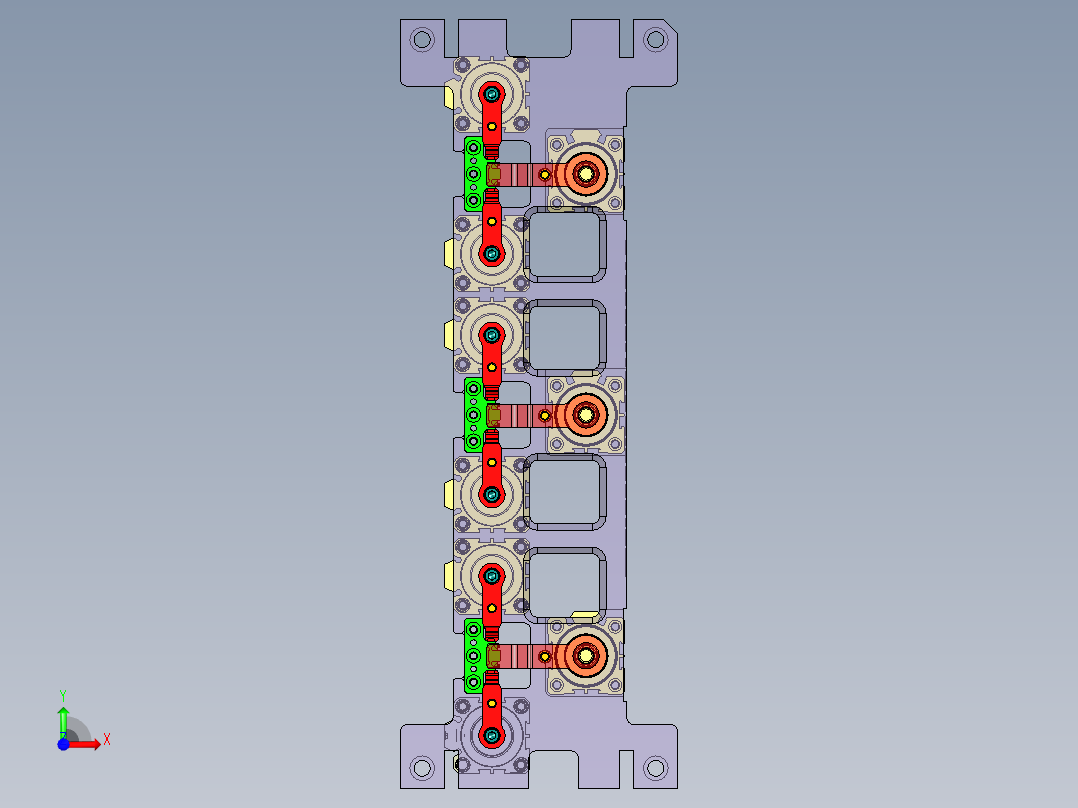 旭创0687-小件CNC工装夹具三维模型CNC1-200616前视图