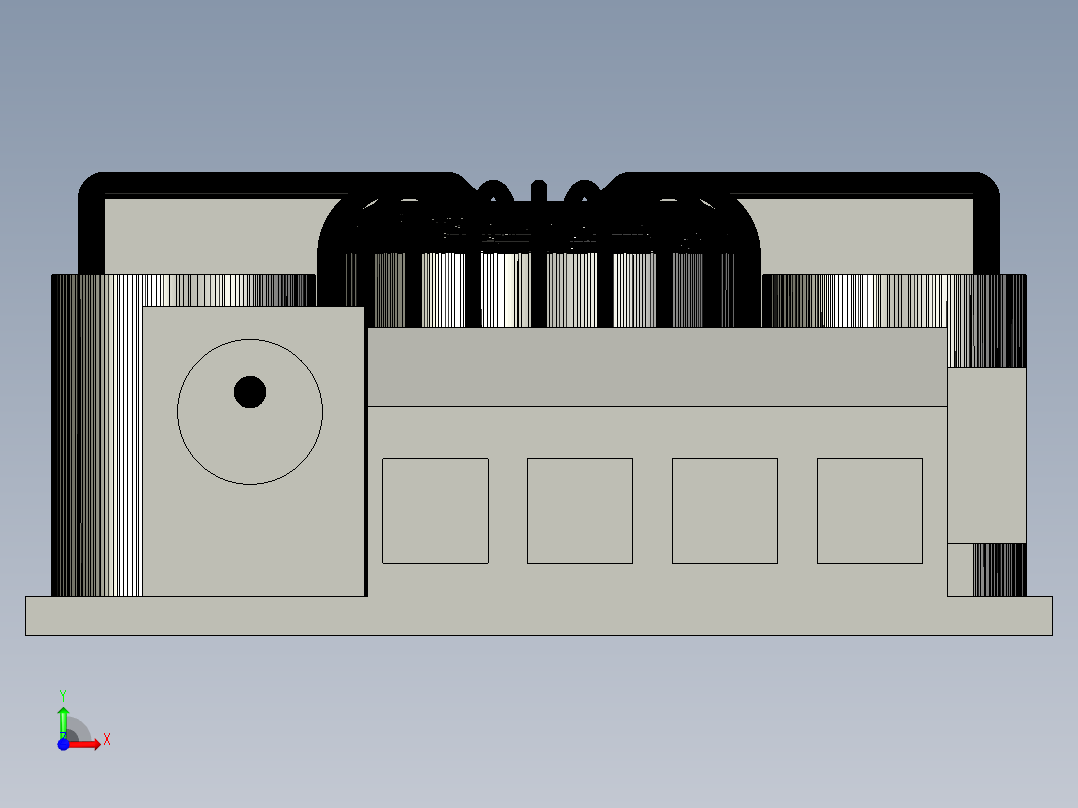 电压转换模块前视图