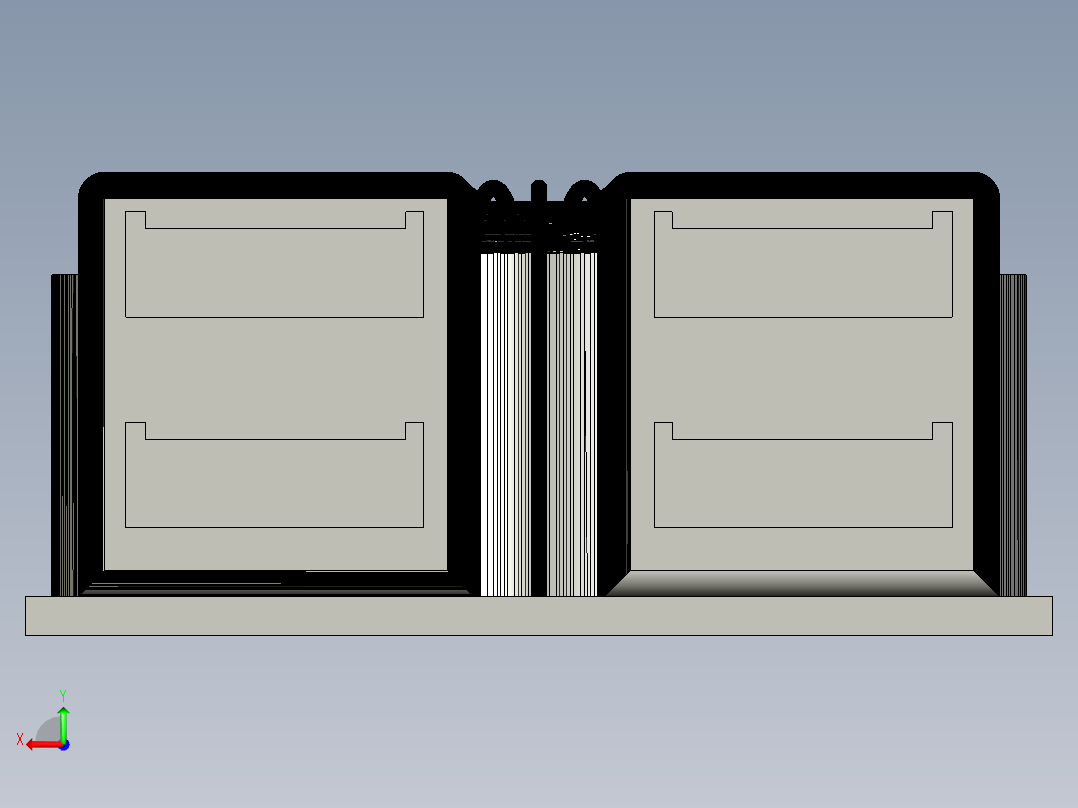 电压转换模块后视图