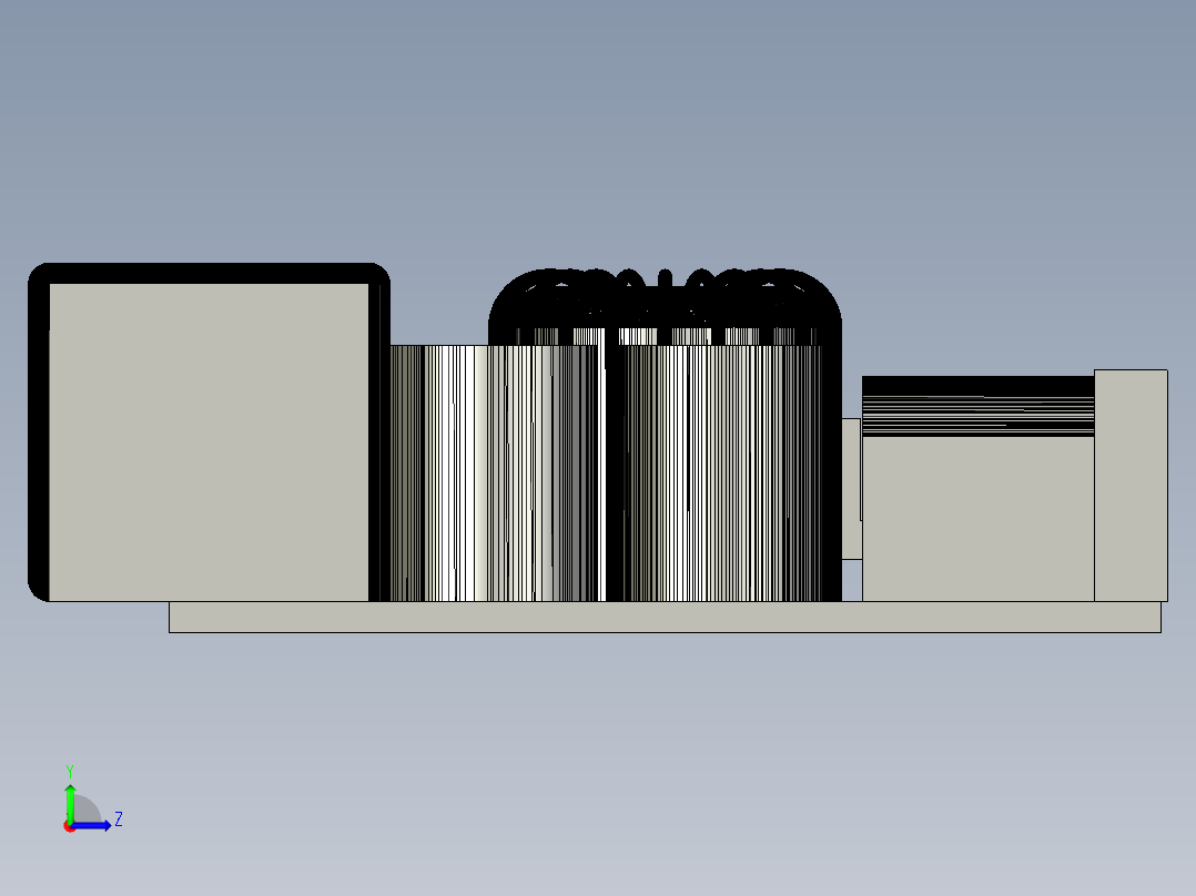 电压转换模块左视图