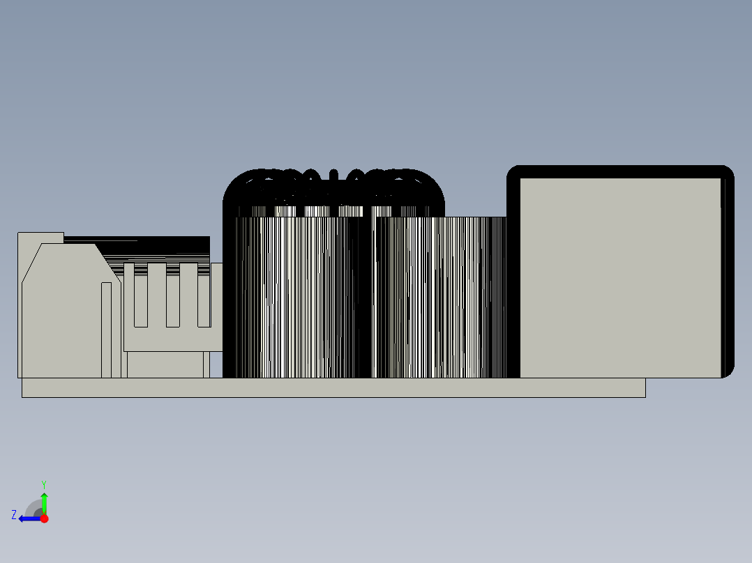 电压转换模块右视图