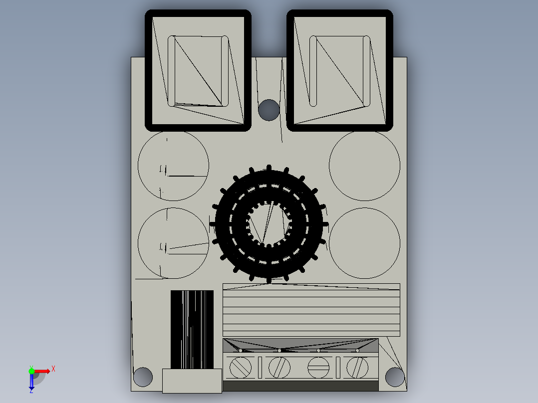电压转换模块俯视图