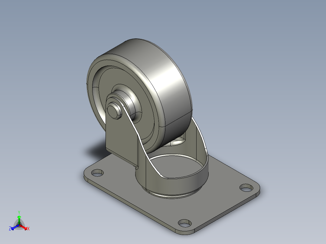 万向轮、脚轮(4)主视图