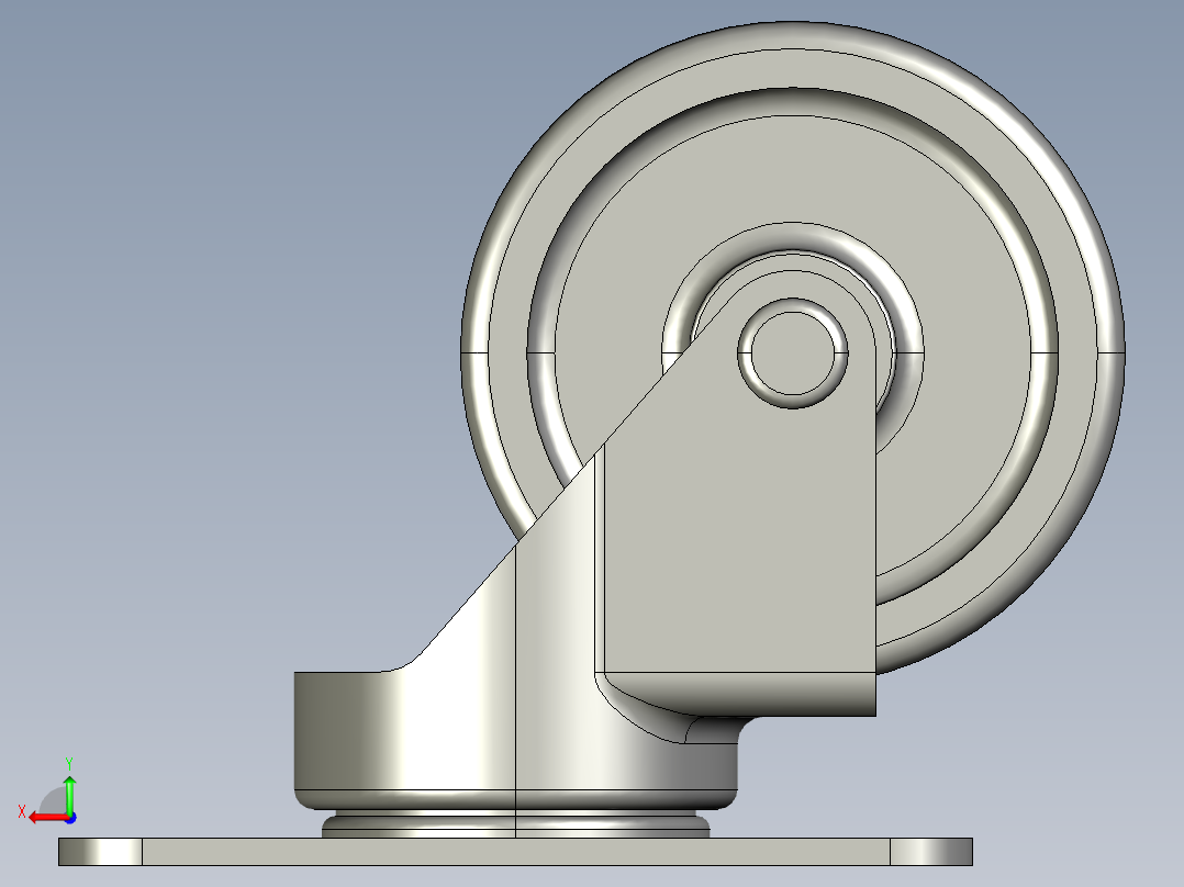 万向轮、脚轮(4)后视图