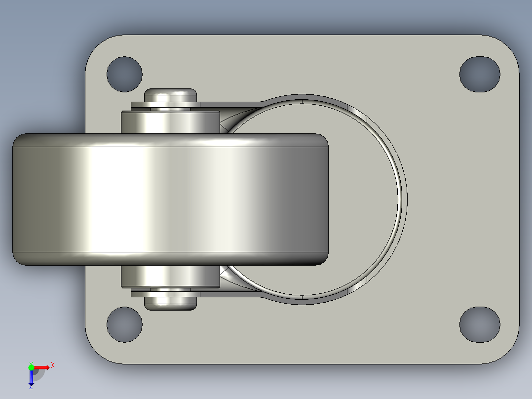 万向轮、脚轮(4)俯视图