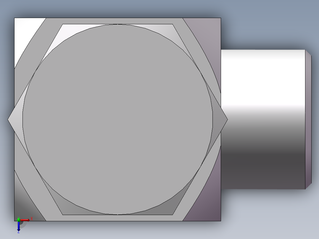 高压铰接式90度接头、1DI-22-B08俯视图