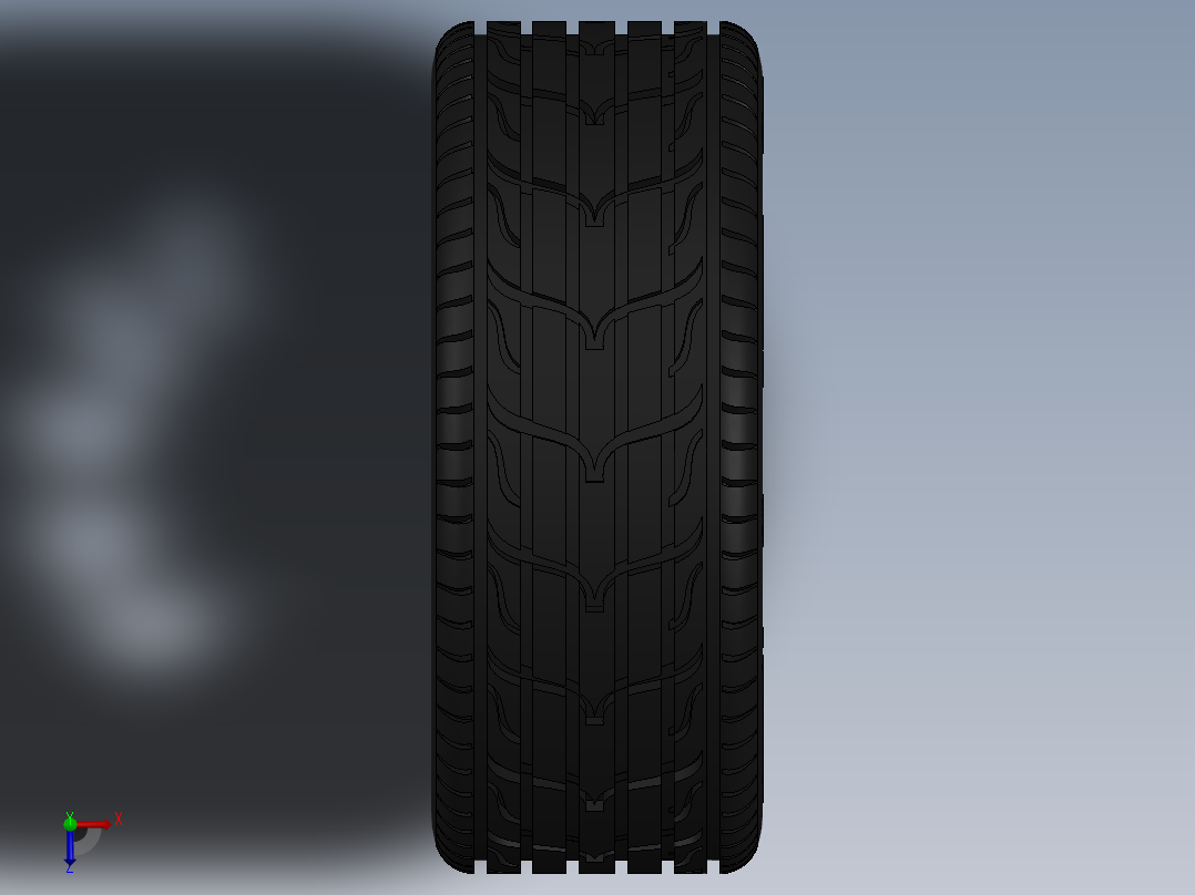 轮毂、轮胎(109)俯视图