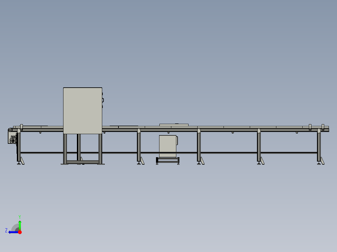 砂芯视觉检测与砂芯在线喷码工位右视图