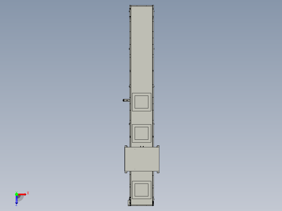 砂芯视觉检测与砂芯在线喷码工位俯视图