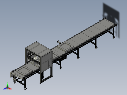 砂芯视觉检测与砂芯在线喷码工位正等轴测缩略图