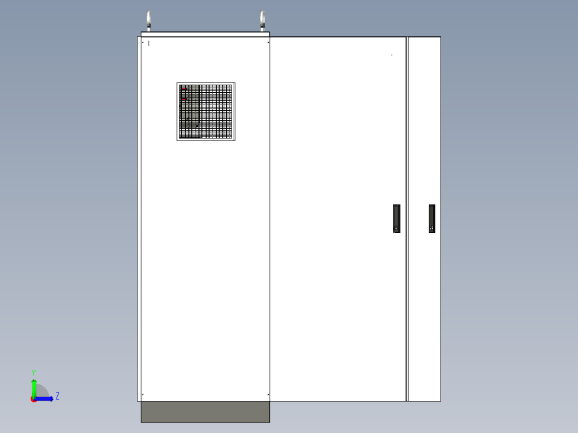 三柜组装双电源plc软启动控制柜 55385左视缩略图
