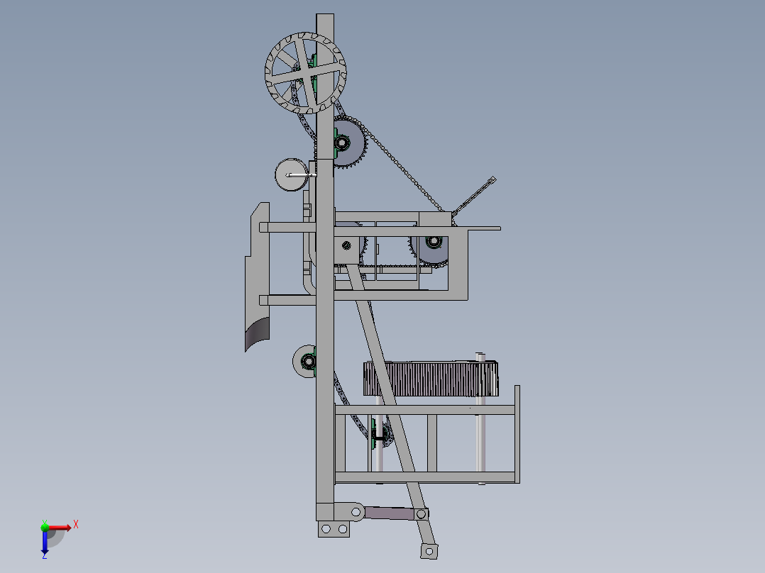 链夹式大葱移栽机的设计【三维SW+5张CAD图纸+说明】俯视图