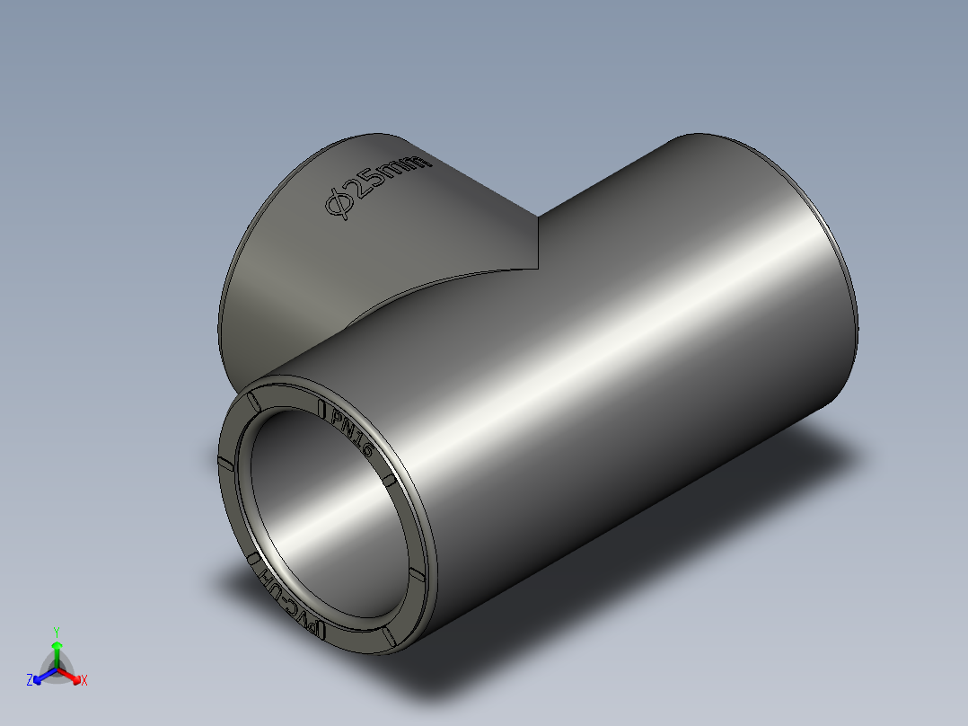 B3004441-三通，25毫米，uPVC，PN16，SO